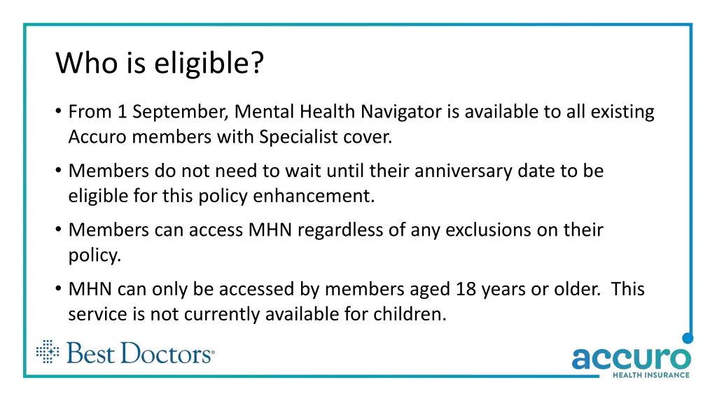 who is eligible