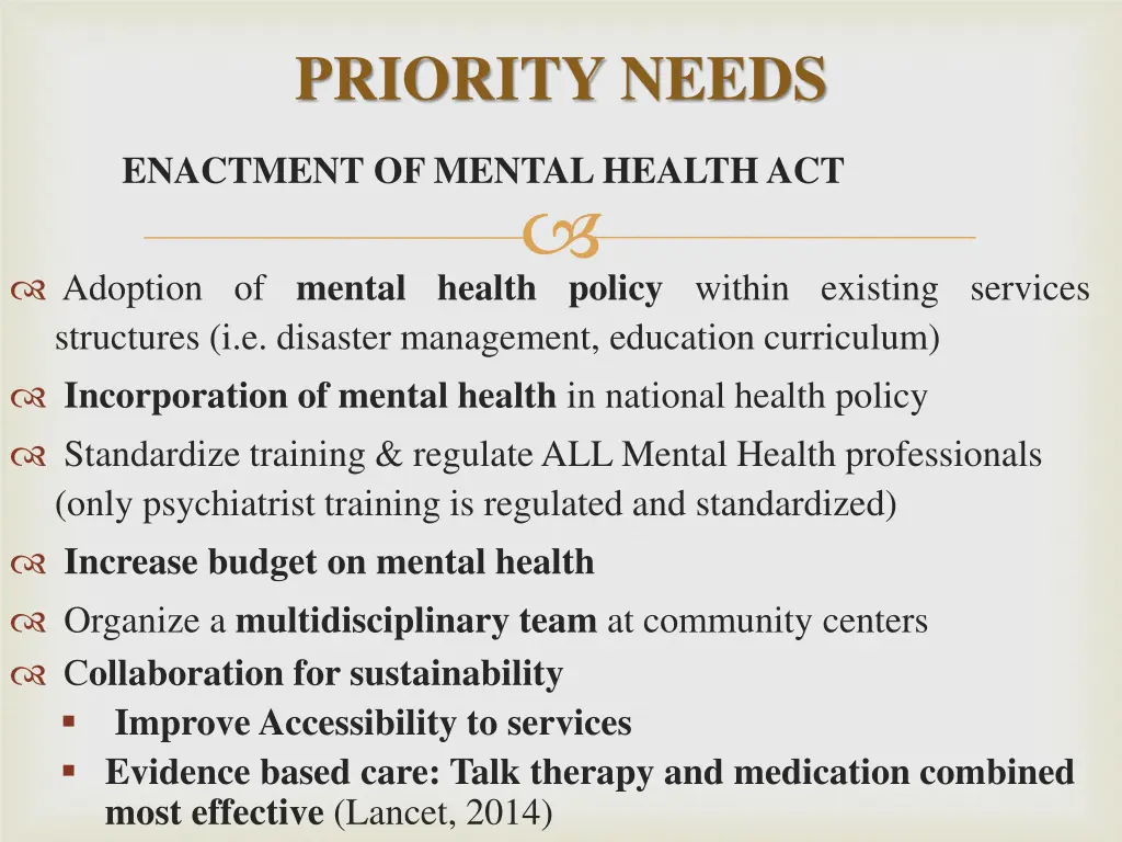 priority needs