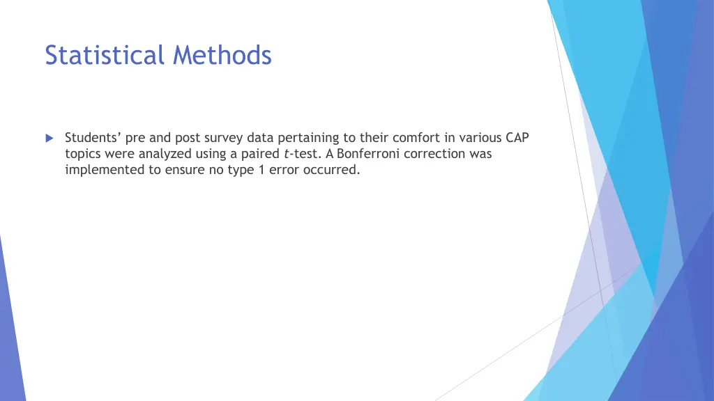 statistical methods