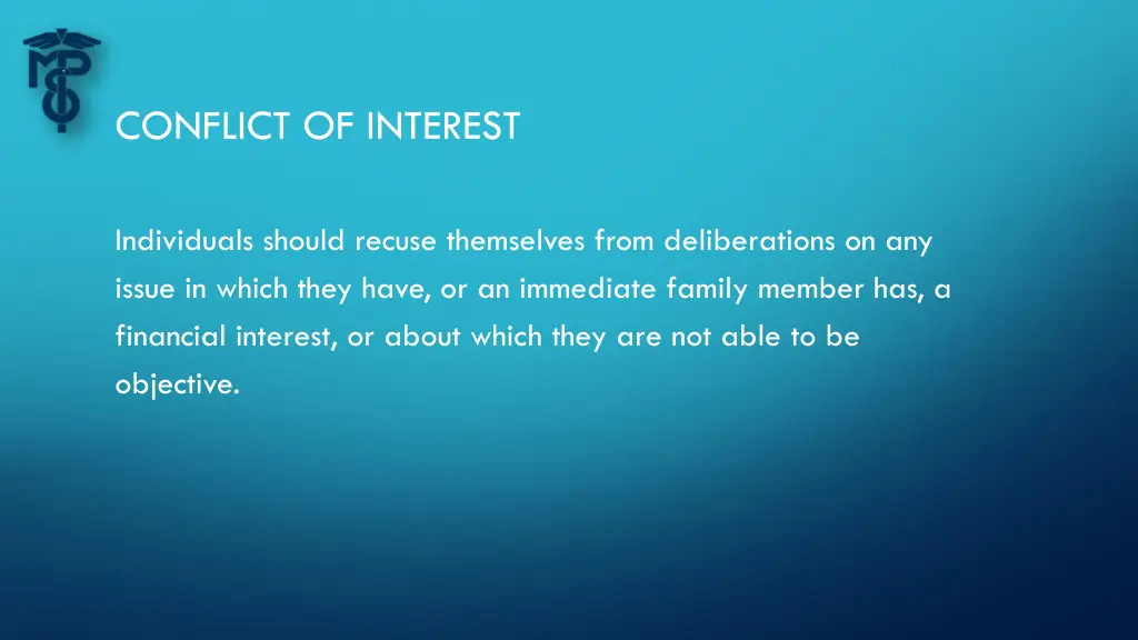 conflict of interest 1