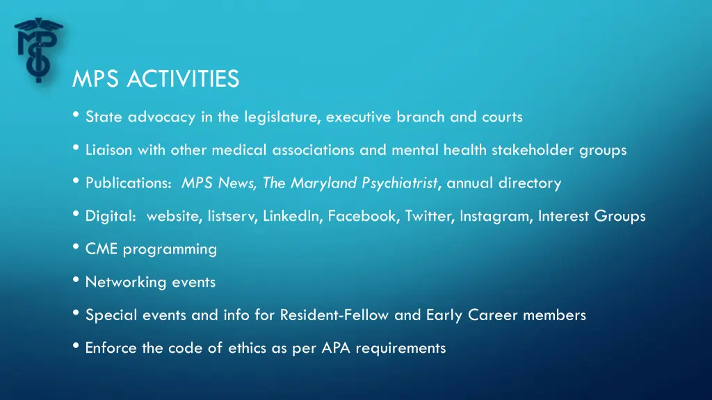 mps activities state advocacy in the legislature