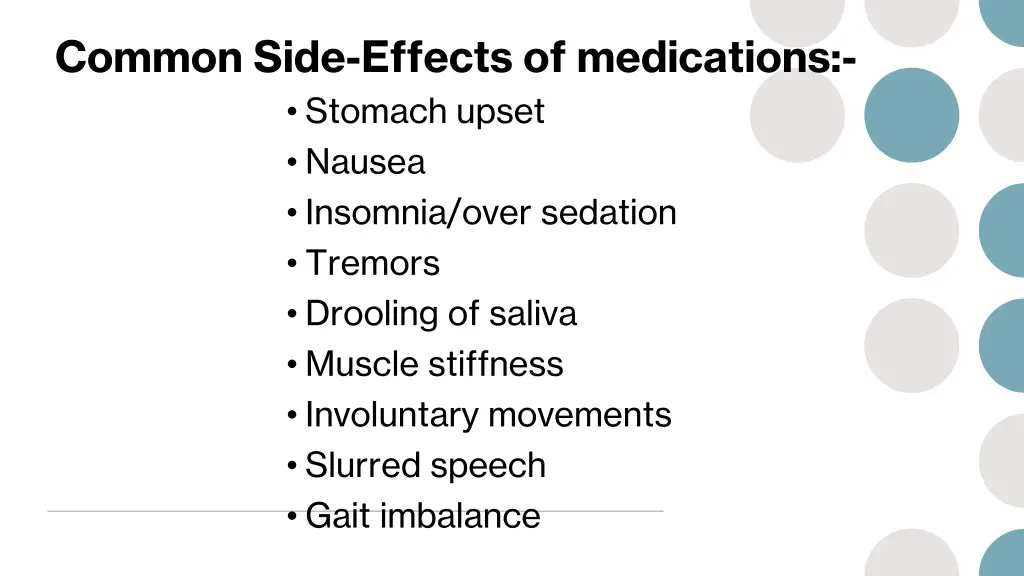 common side effects of medications stomach upset