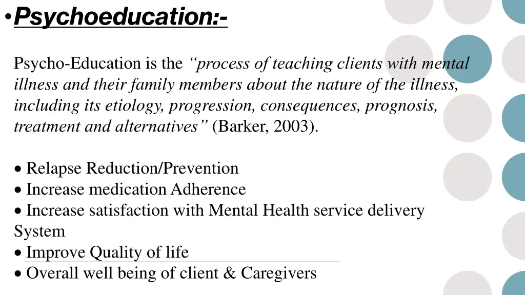 psychoeducation