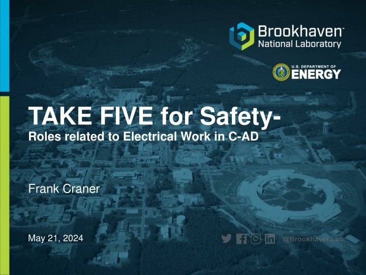 take five for safety roles related to electrical