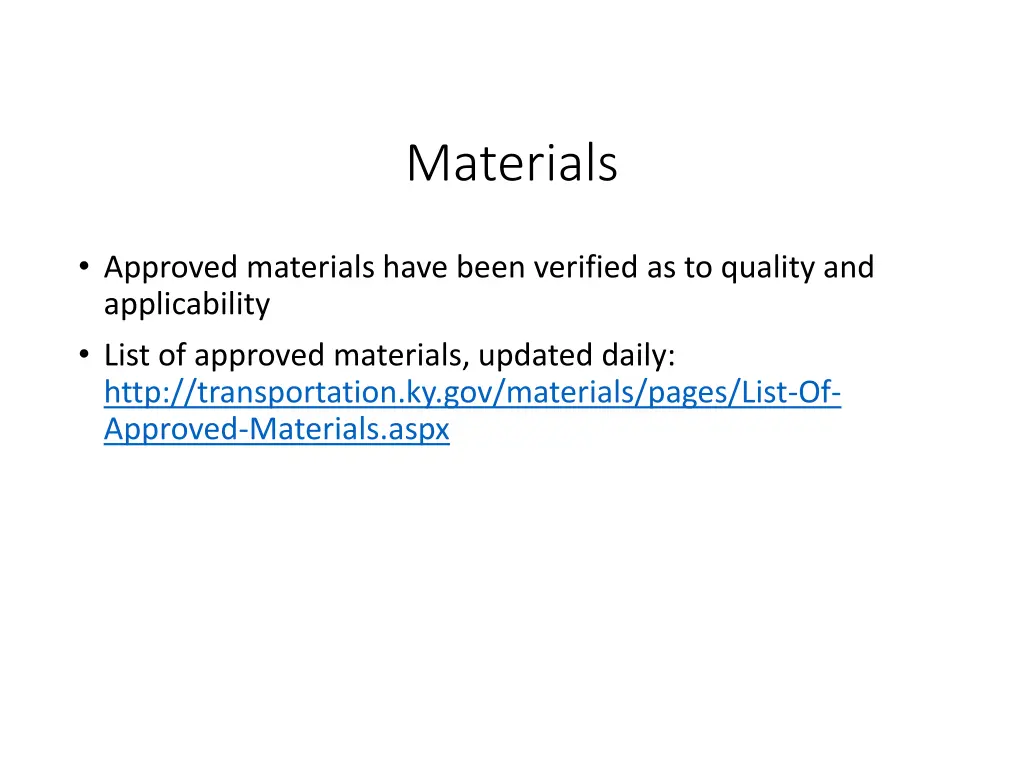 materials