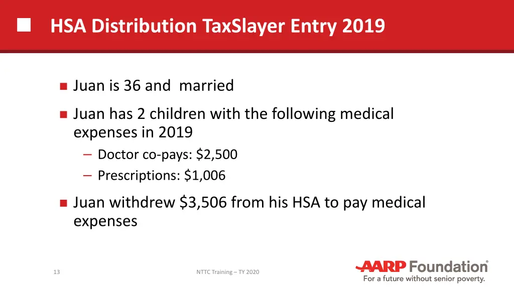 hsa distribution taxslayer entry 2019