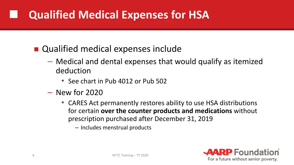 qualified medical expenses for hsa