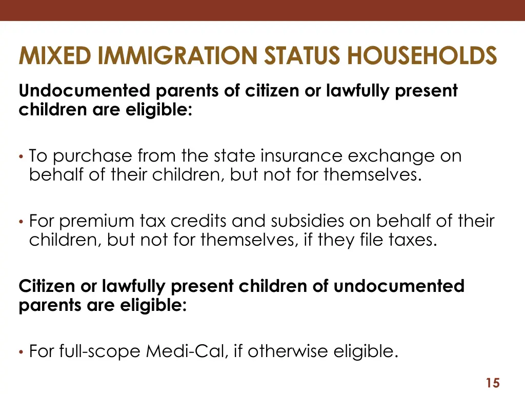 mixed immigration status households