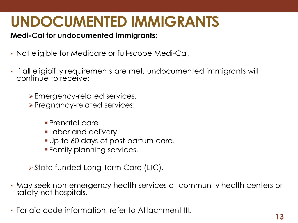 undocumented immigrants medi cal for undocumented