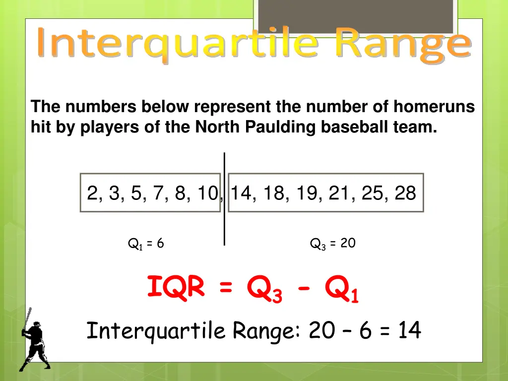 interquartile range 1
