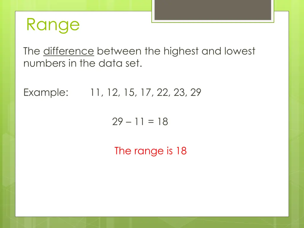 range