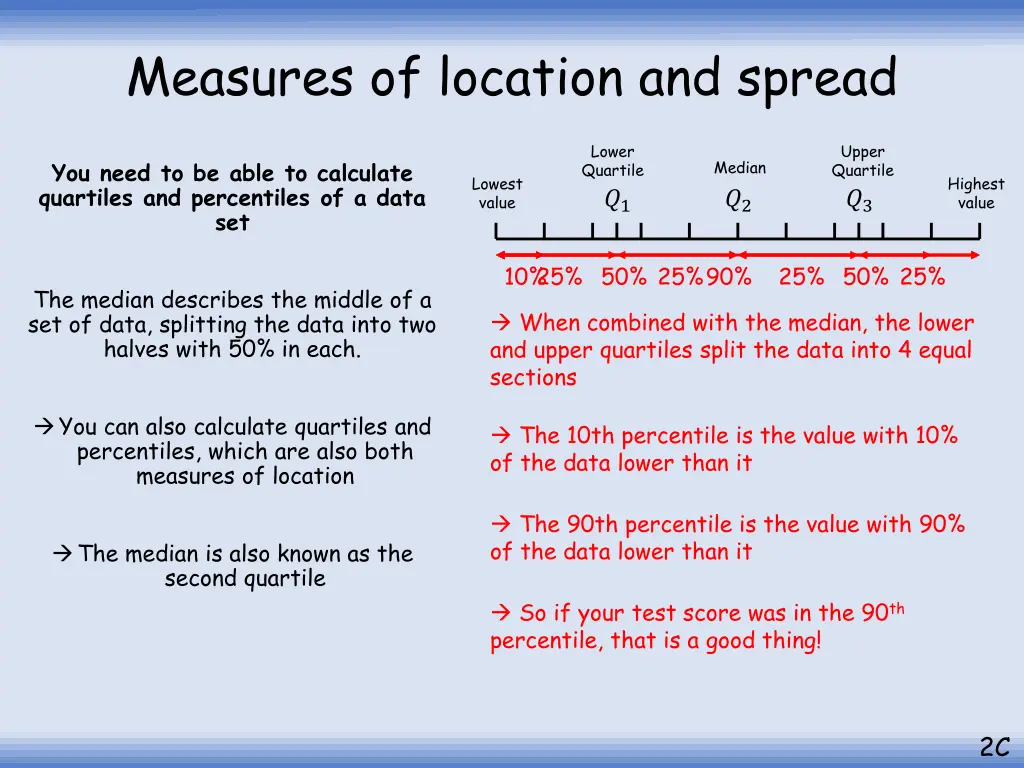 measures of location and spread