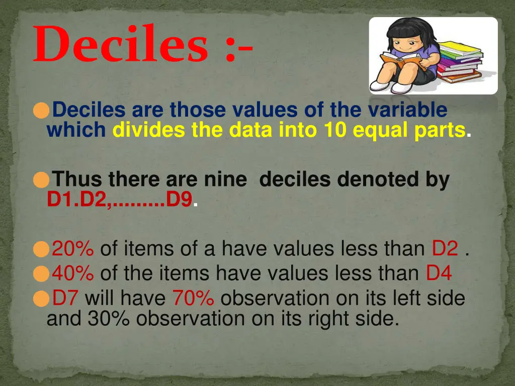 deciles
