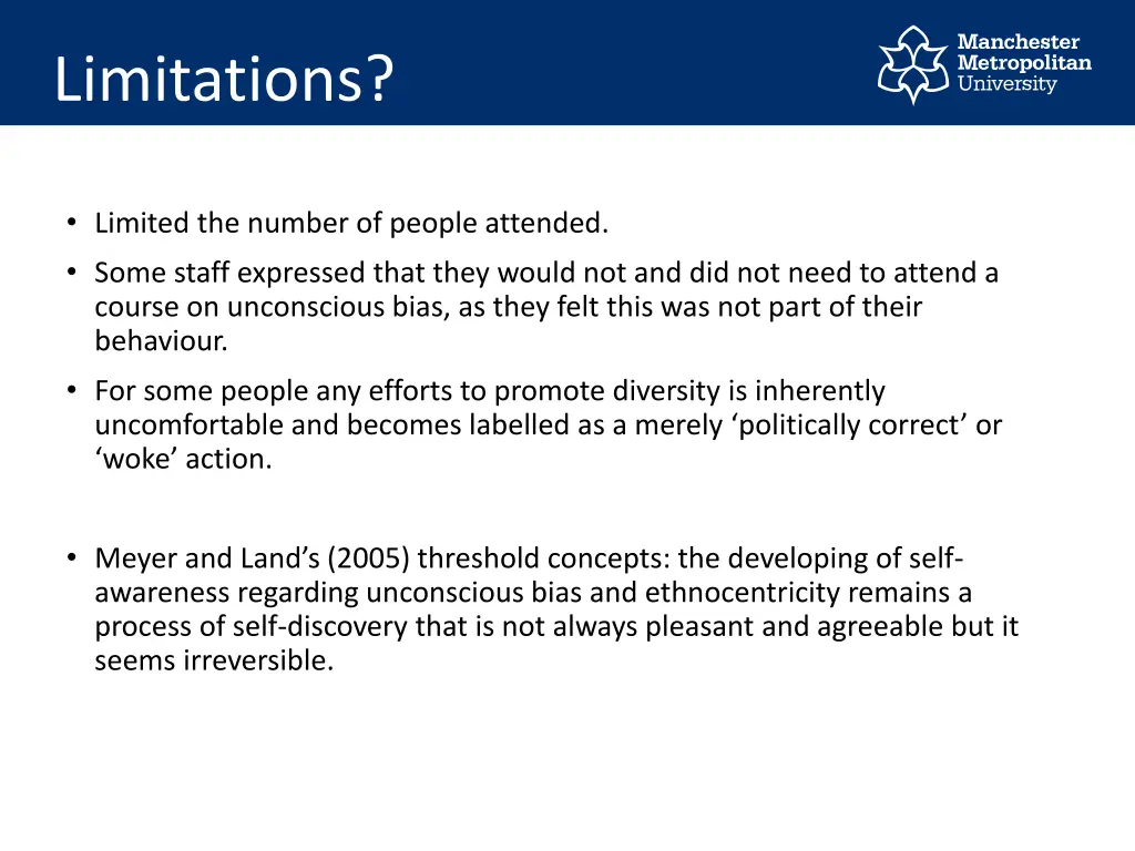 limitations
