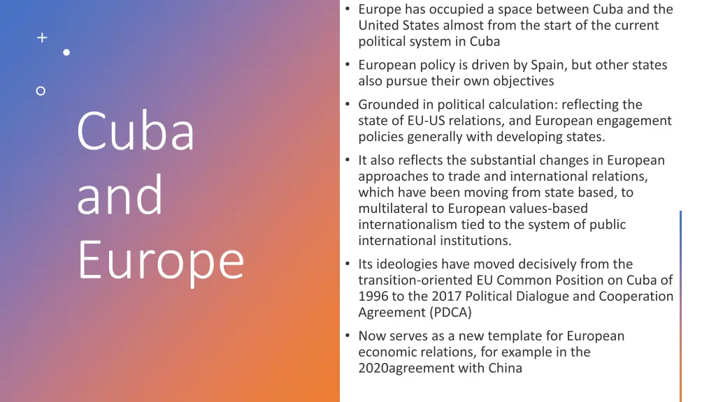 cuba and europe