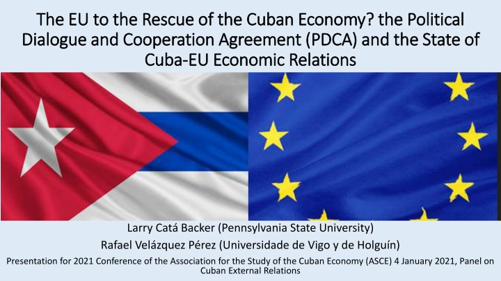 the eu to the rescue of the cuban economy