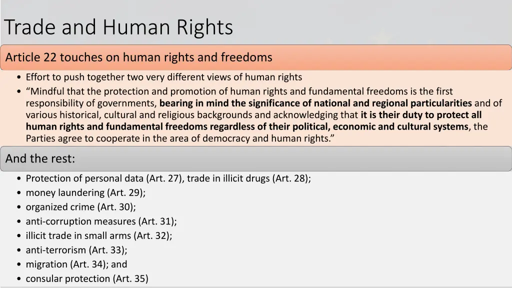 trade and human rights