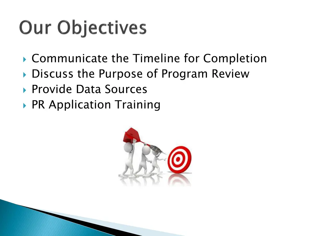 communicate the timeline for completion discuss