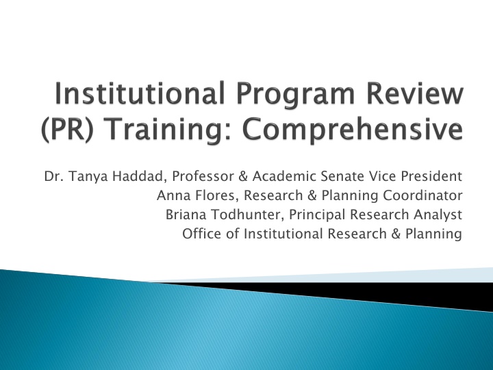 dr tanya haddad professor academic senate vice