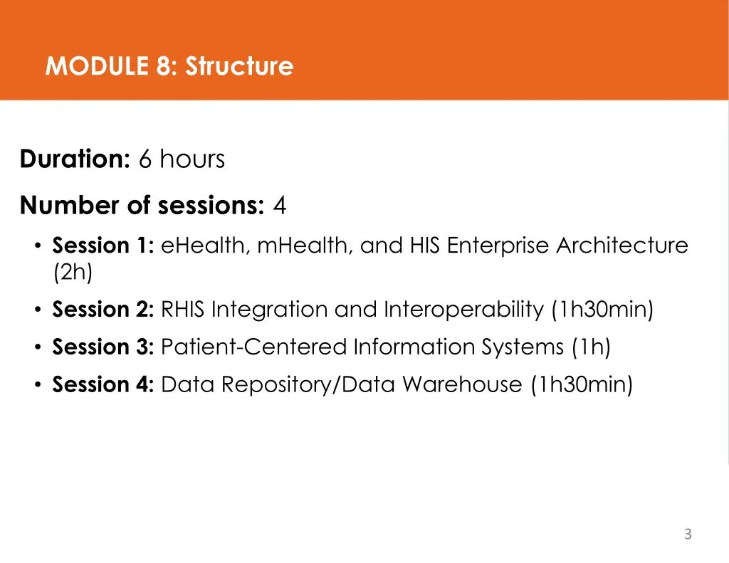 module 8 structure