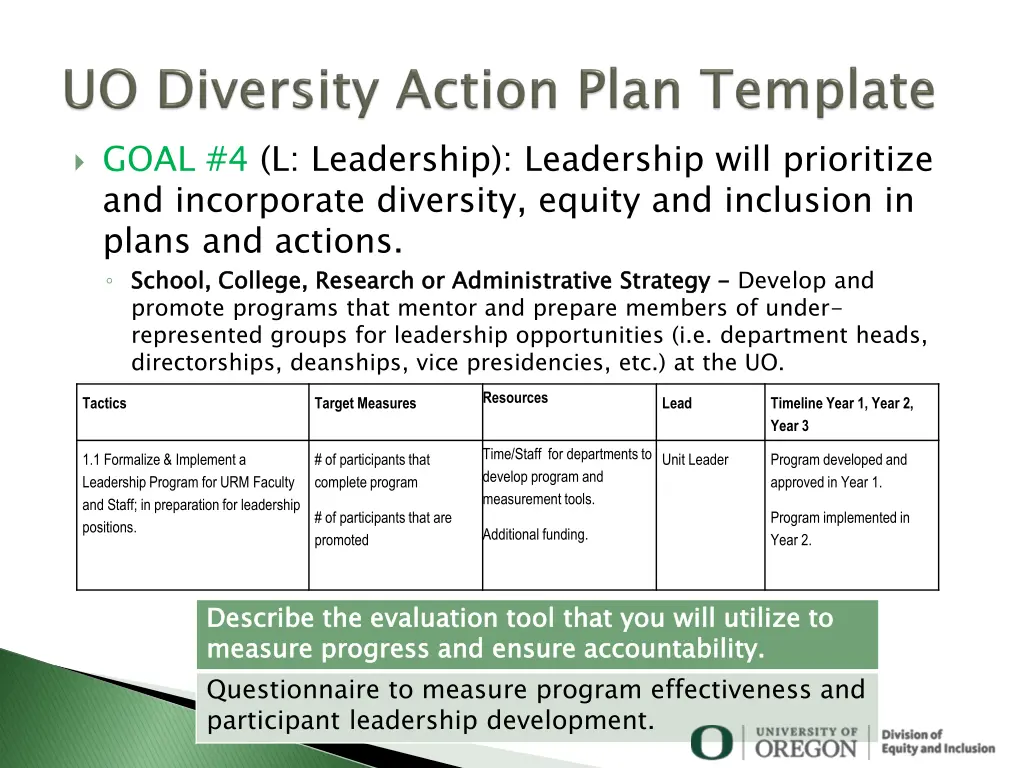 goal 4 l leadership leadership will prioritize