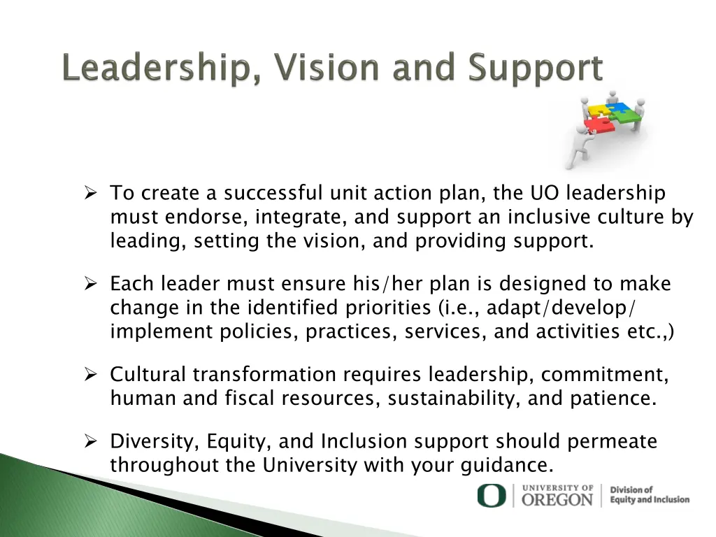 to create a successful unit action plan