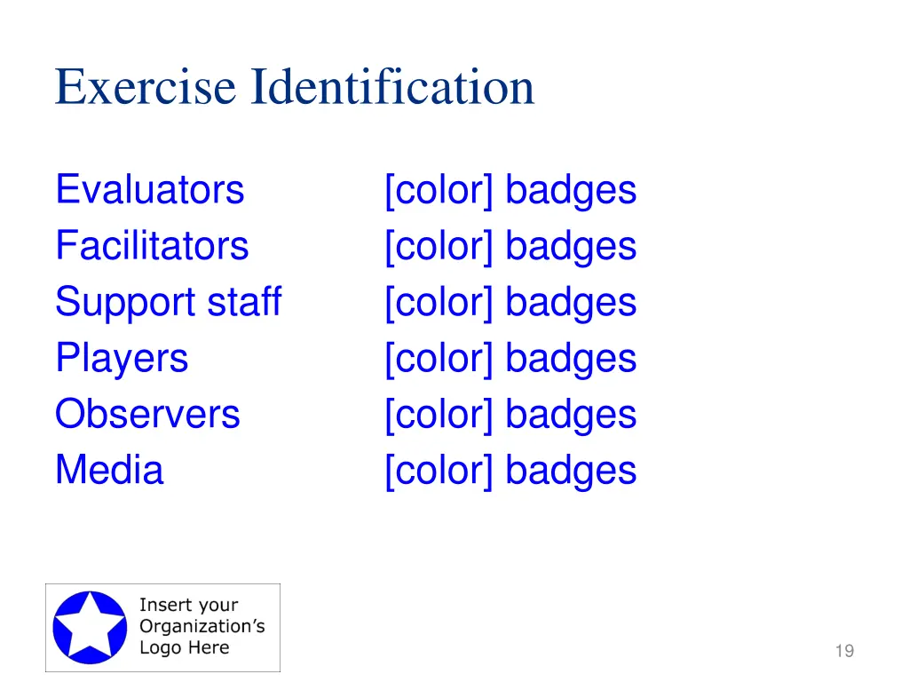 exercise identification