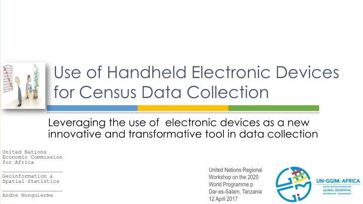 use of handheld electronic devices for census