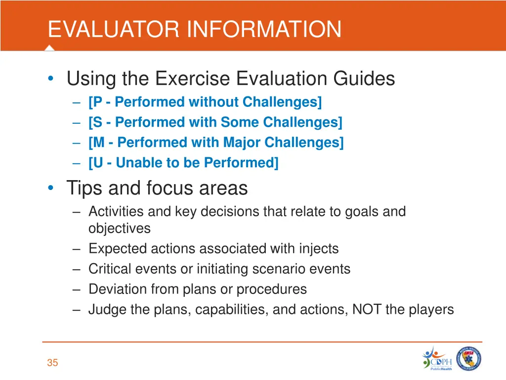 evaluator information 2