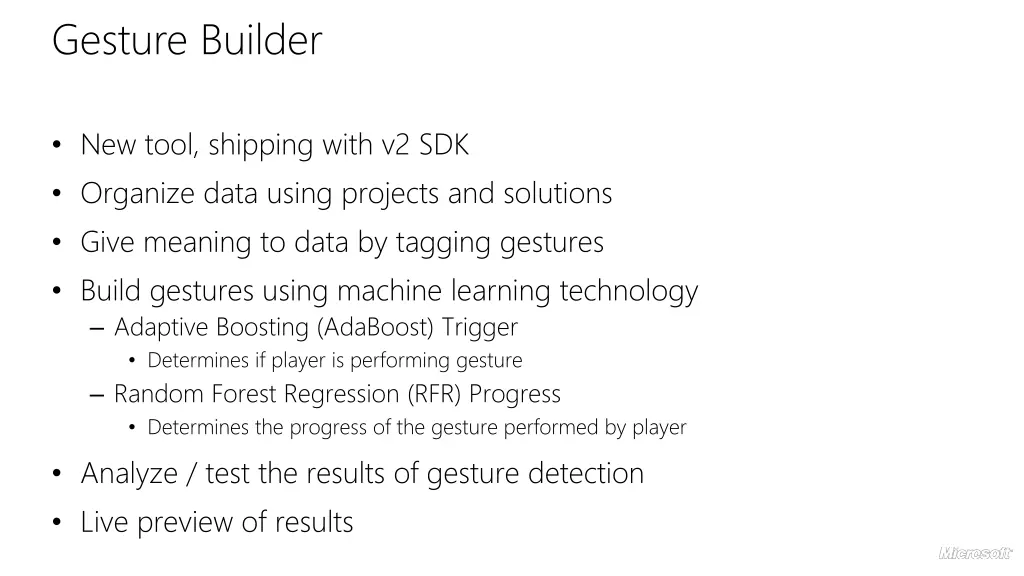 gesture builder