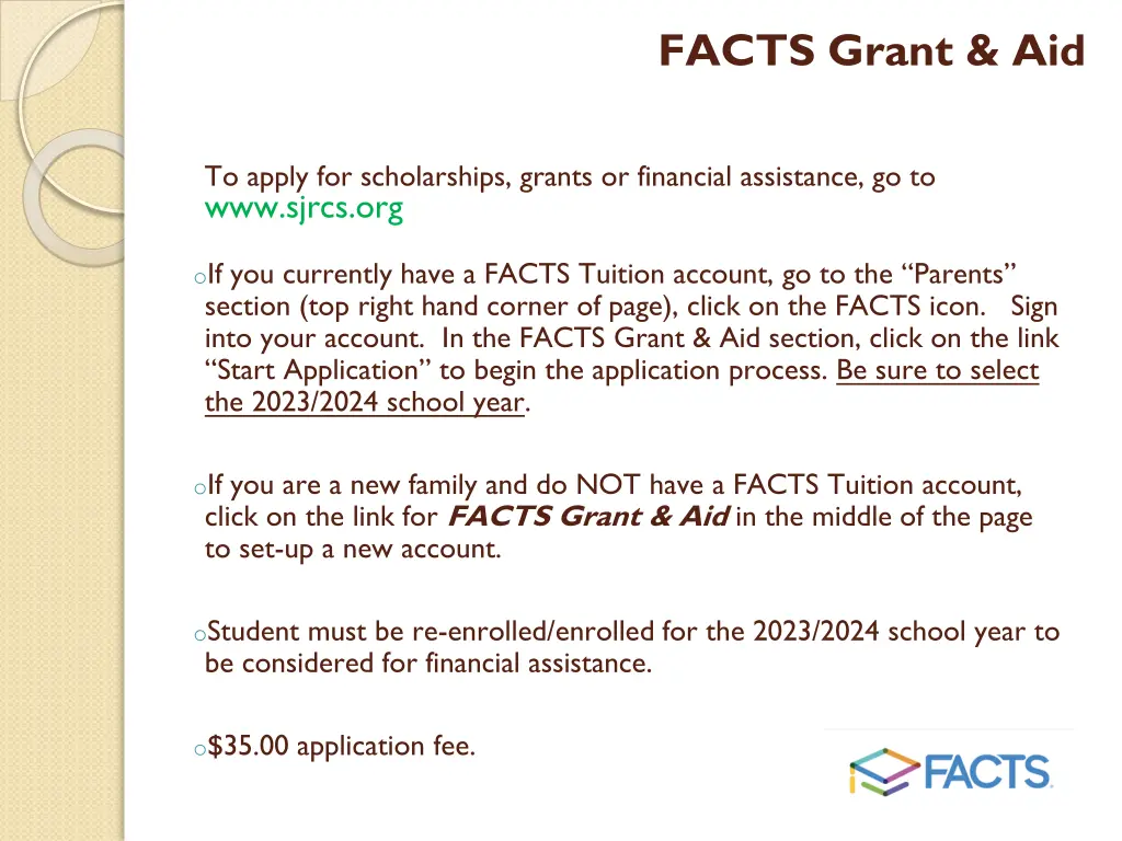 facts grant aid 1