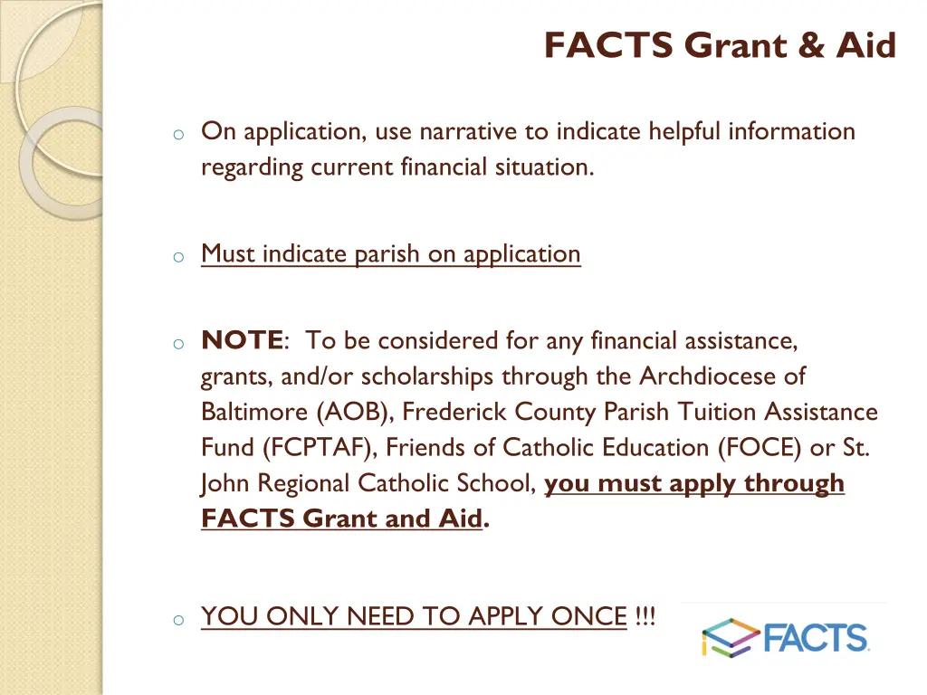 facts grant aid 3