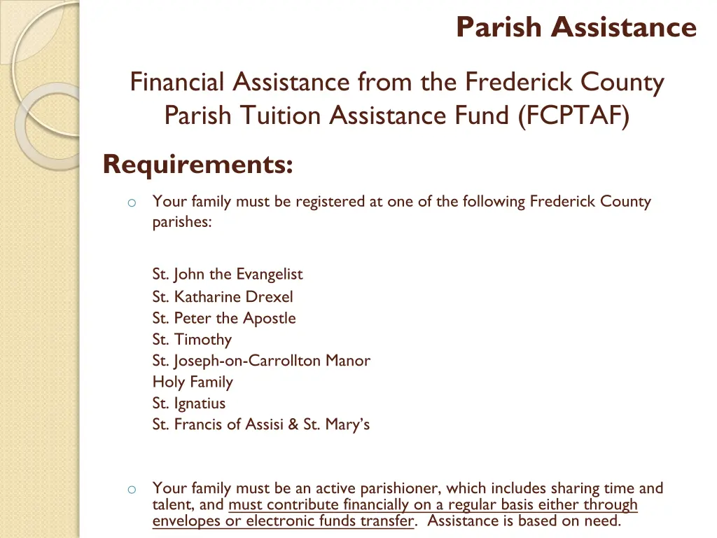 parish assistance 1