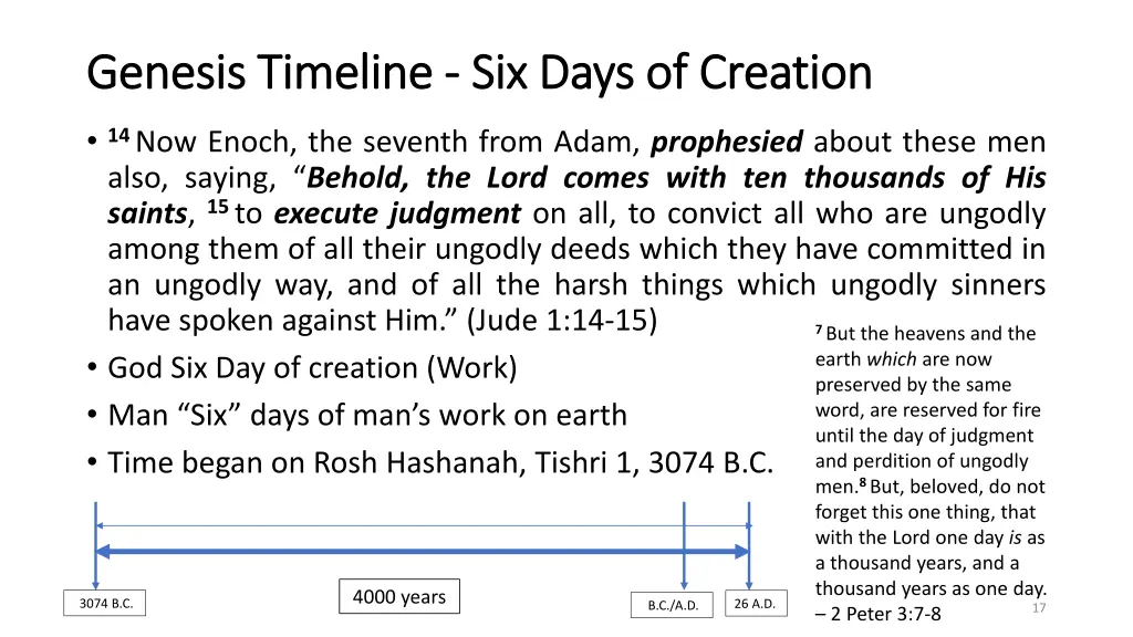 genesis timeline genesis timeline six days