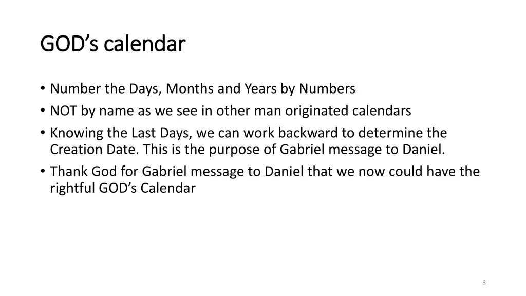 god s calendar god s calendar