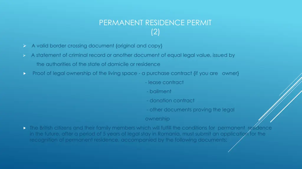 permanent residence permit 2