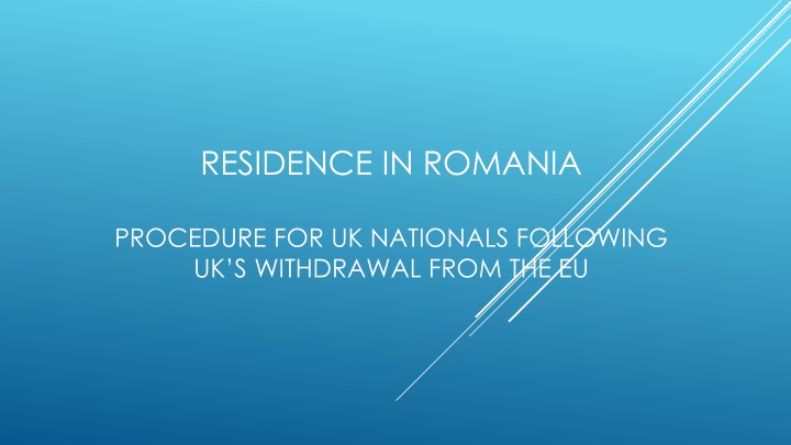 residence in romania