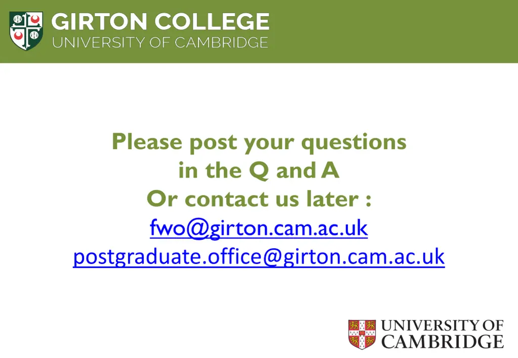 please post your questions