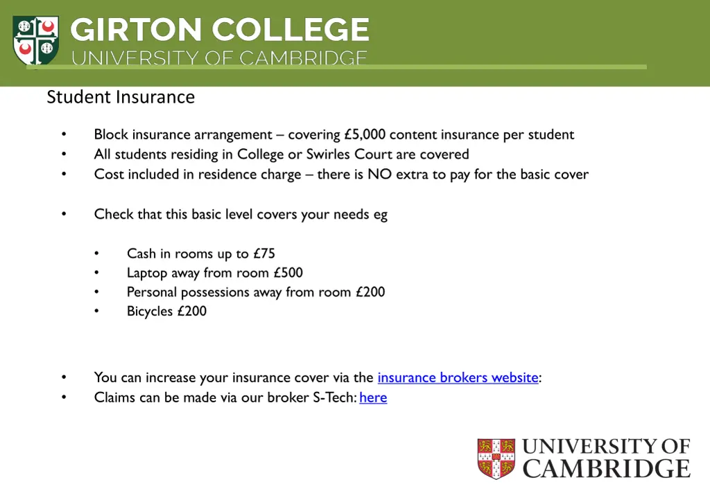 student insurance