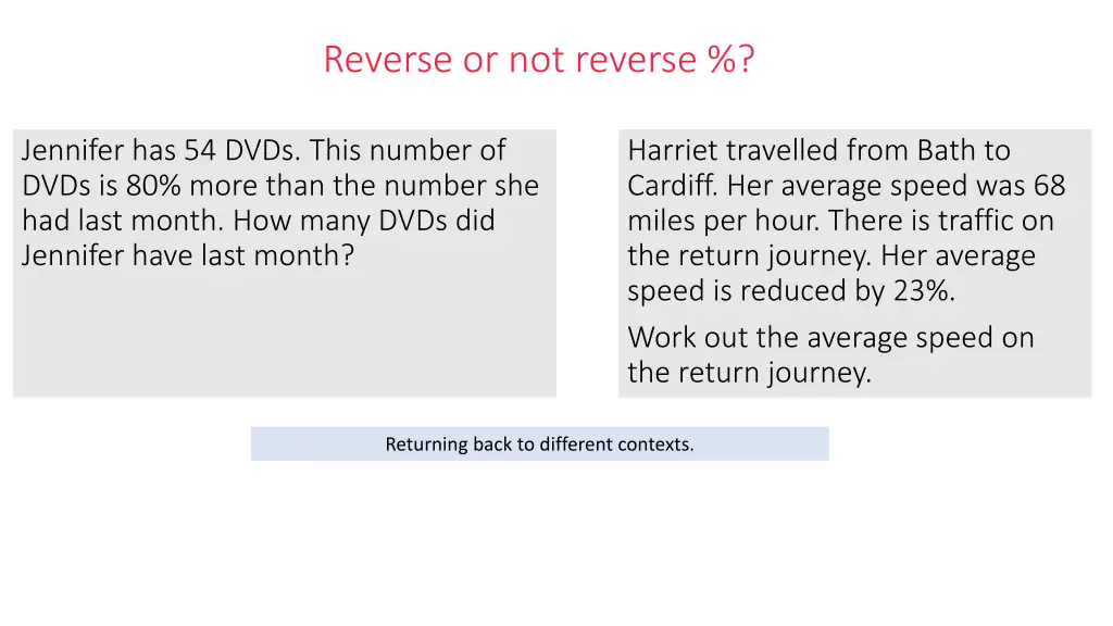 reverse or not reverse 1