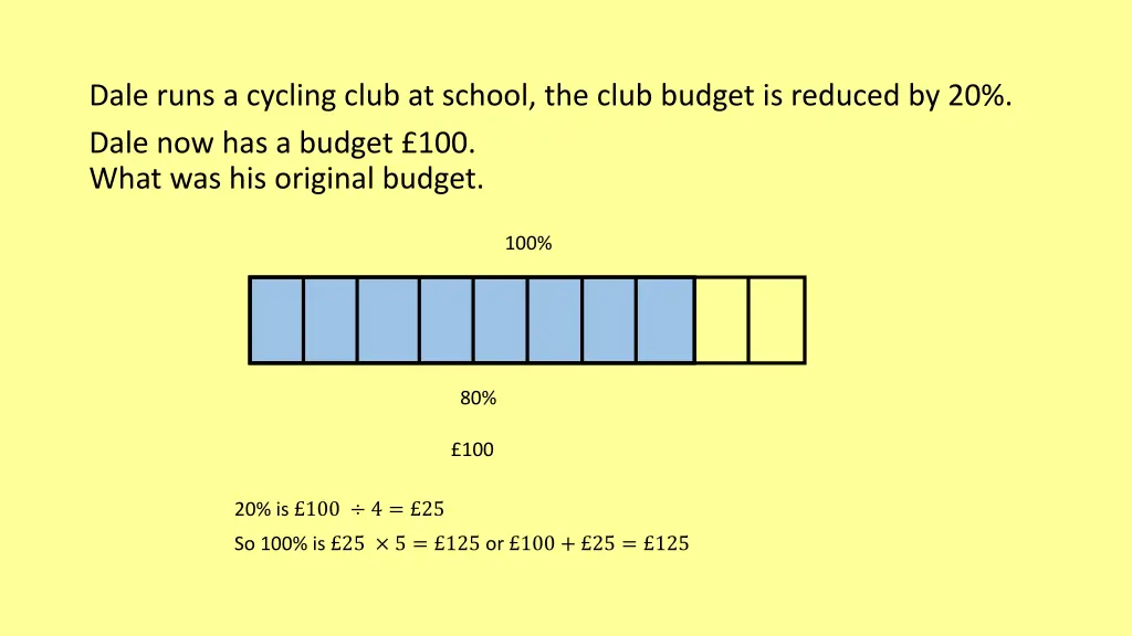 dale runs a cycling club at school the club