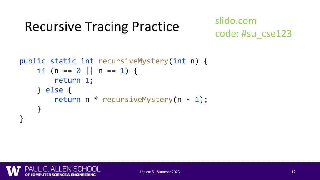 slido com code su cse123