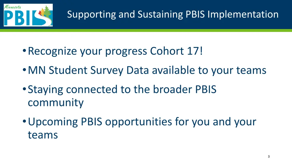 supporting and sustaining pbis implementation