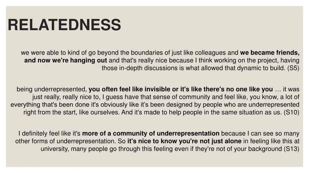 relatedness