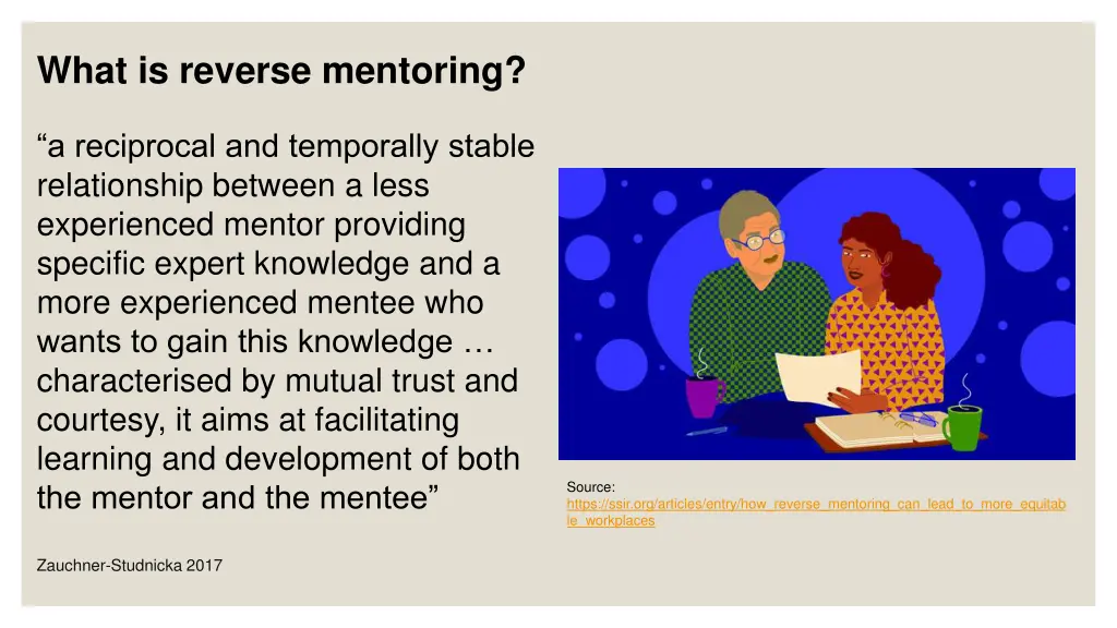 what is reverse mentoring