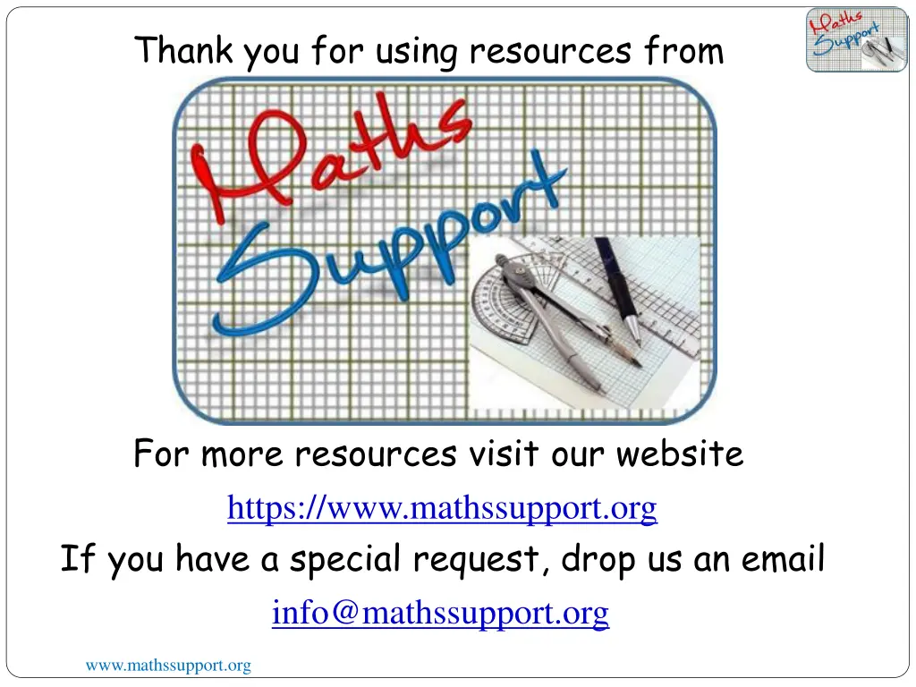 thank you for using resources from