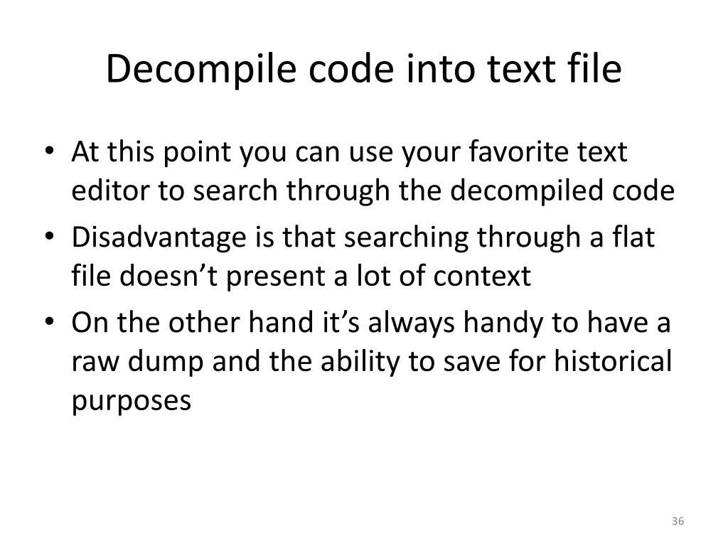 decompile code into text file 3