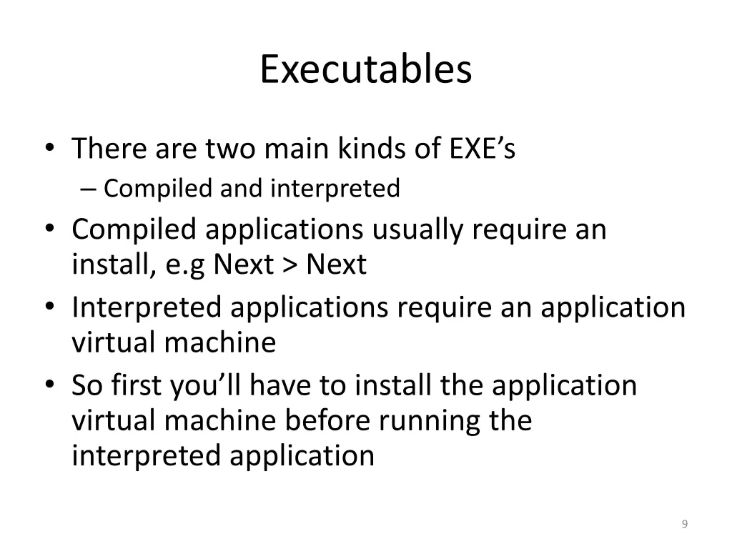executables