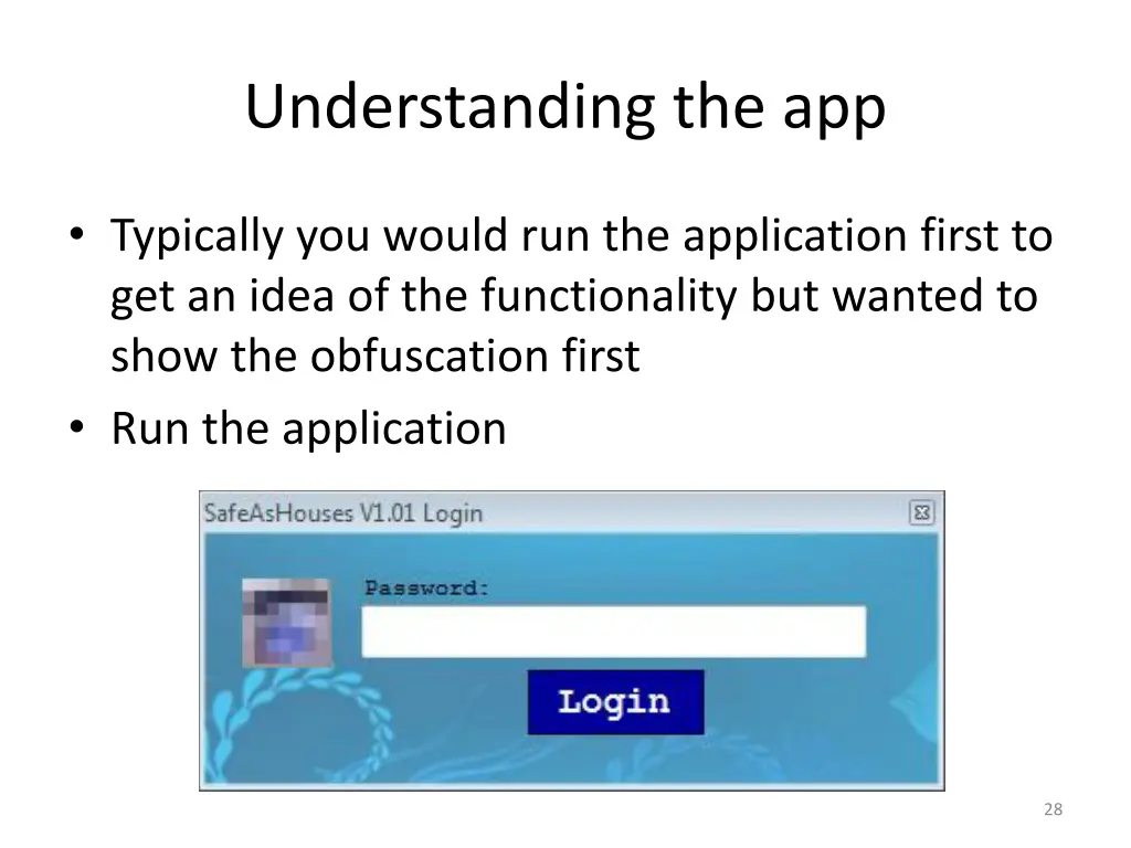 understanding the app