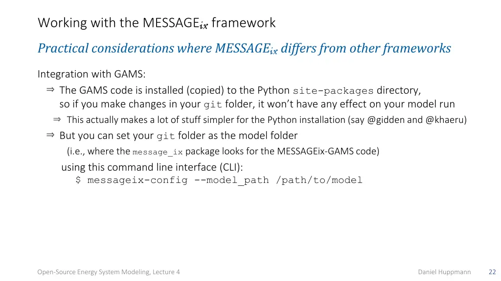 working with the message ix framework practical 1